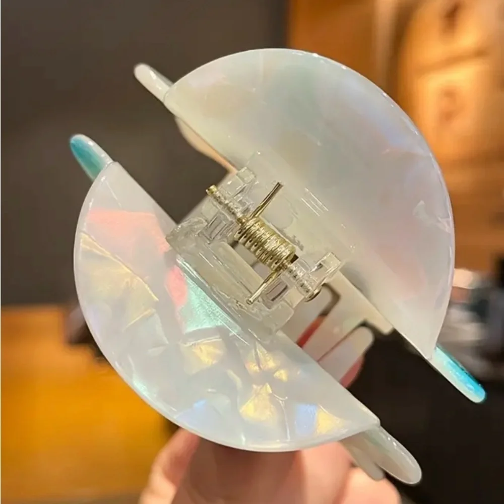 Iridescent Ghost Shaped Hair Clip